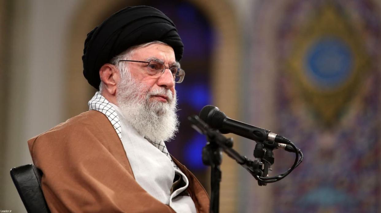 Le guide suprême iranien Ali Khamenei prononce un discours pour le 40e anniversaire de la prise d'otages à l'ambassade des Etats-Unis à Téhéran, le 3 novembre 2019. - IRANIAN SUPREME LEADER'S WEBSITE / AFP