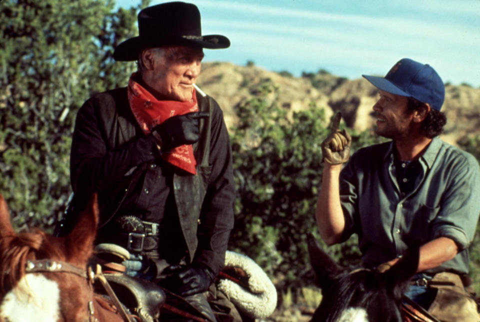 Jack Palance and Billy Crystal star in the 1991 comedy favorite, 'City Slickers,' which celebrates its 30th anniversary this year  