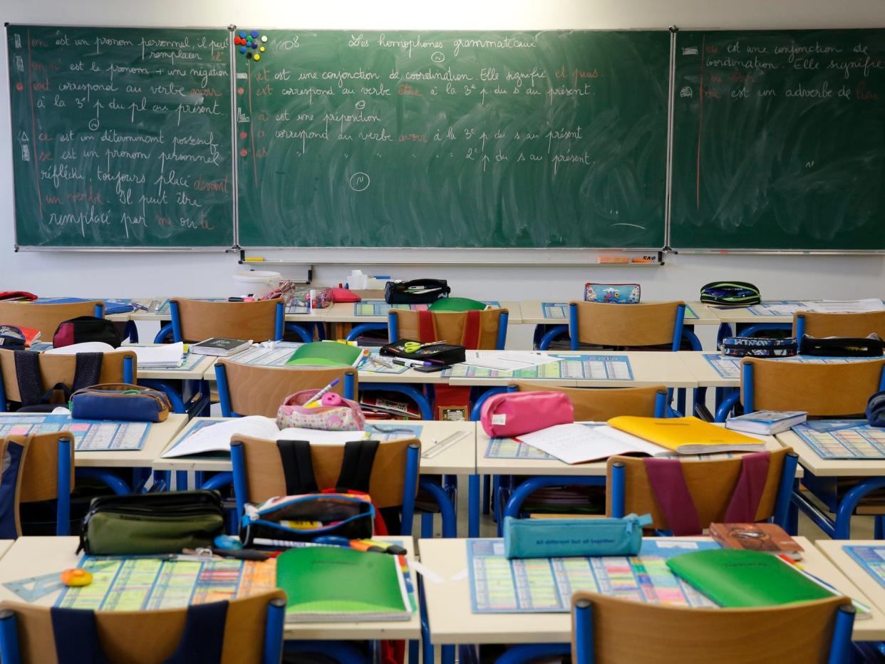 Primary school classroom