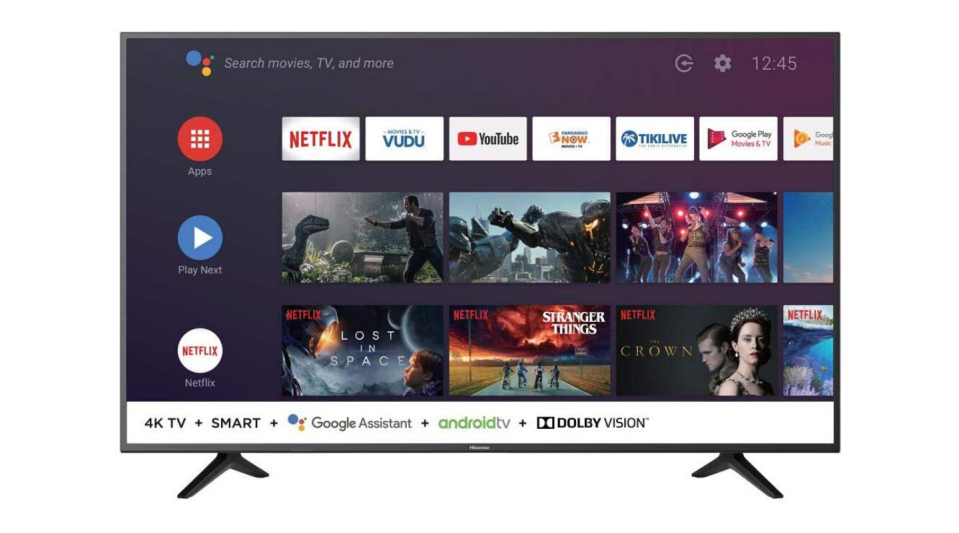 Hisense's 58-inch Android Smart TV offers 4K (2160P) resolution.