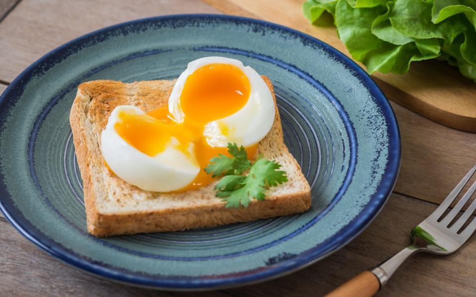 Boiled eggs on toast; enough for three stars? - Getty