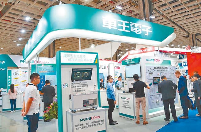 去年10月舉行的台北國際電子產業科技展。（本報系資料照片）