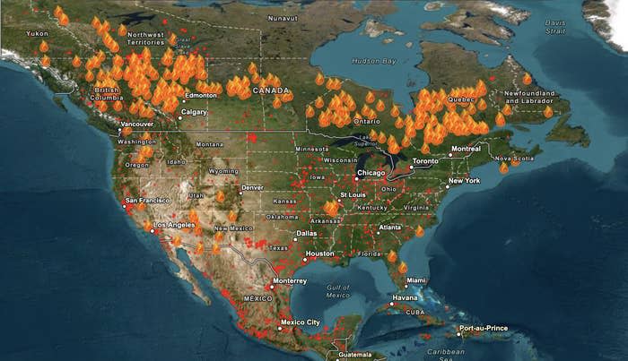Wildfires in North America