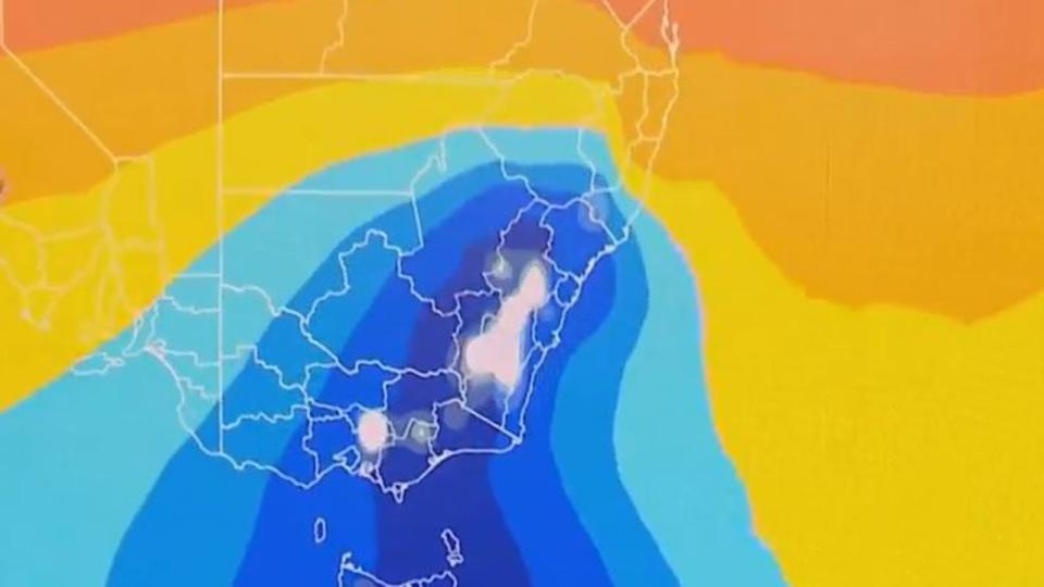 High pressure system brings cool dry conditions. Picture Sky News 3.JPG