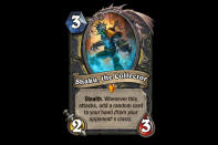 <p>Yet another cheap Legendary minion, Shaku is a strong choice for Rogues looking to gain card advantage over their opponents. The fact that it's near-guaranteed to attack and steal you a card thanks to its Stealth immediately makes Shaku viable in Tempo Rogue. </p>