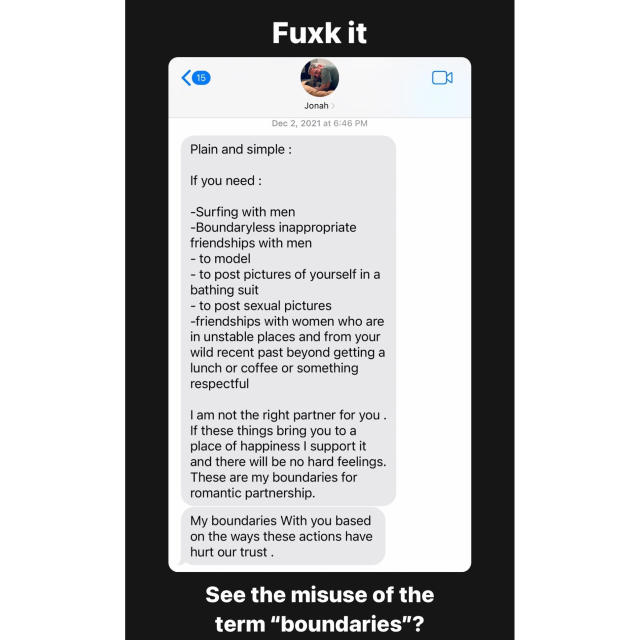 Surfer Sarah Brady (Jonah Hill's ex) posts series of Instagram stories  calling out a narcissistic, emotionally abusive celebrity ex-boyfriend :  r/Fauxmoi