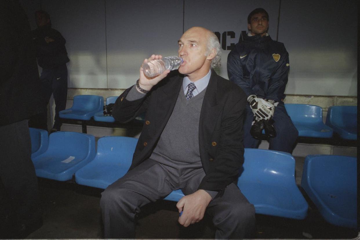 Carlos Bianchi, en el banco de Boca