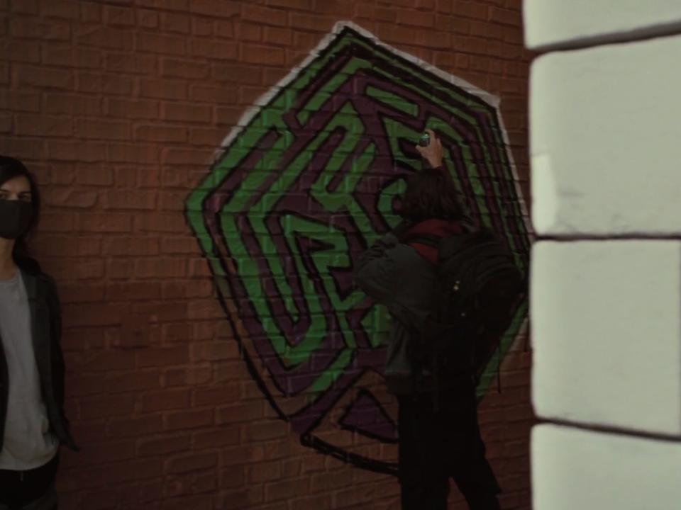 Maze graffiti Westworld S3E6 HBO