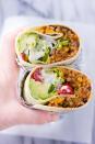 <p>Everything is better when it's wrapped in a tortilla.</p><p>Get the recipe from <a href="https://www.noracooks.com/vegan-burritos/" rel="nofollow noopener" target="_blank" data-ylk="slk:Noracooks;elm:context_link;itc:0;sec:content-canvas" class="link ">Noracooks</a>. </p>