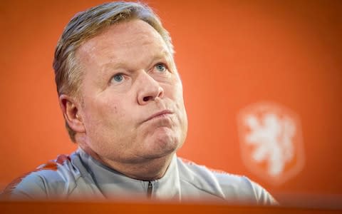 Ronald Koeman - Michael O'Neill remains coy over play-off commitment ahead of Euro 2020 qualifiers with Holland and Germany - Credit: Getty Images