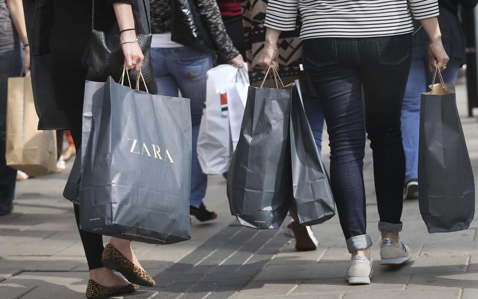 Total UK retail sales increased by 3.9pc last month - Philip Toscano/PA Wire