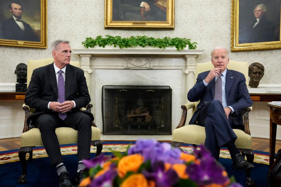 Kevin McCarthy and Joe Biden