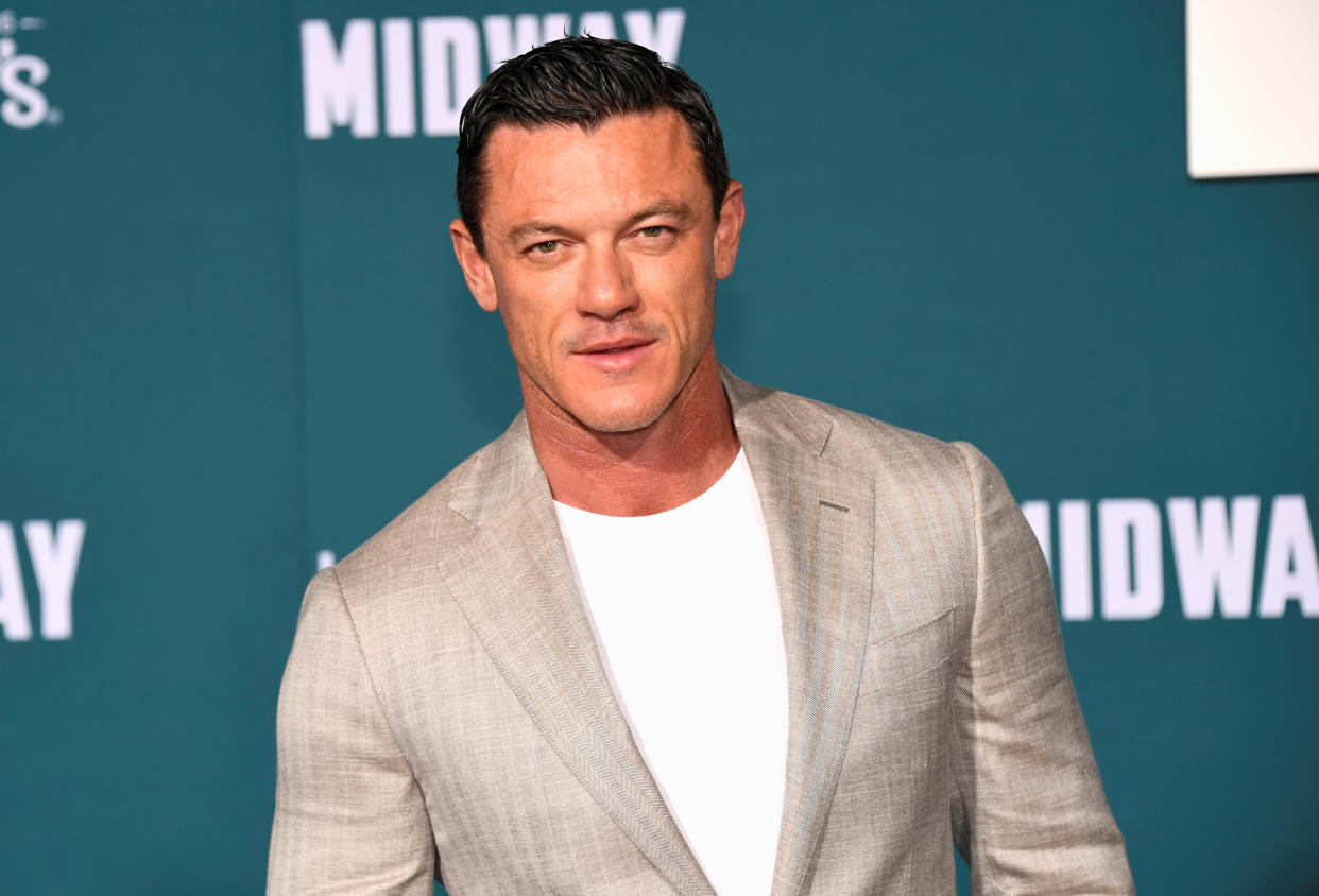 Cast member Luke Evans attends the premiere of "Midway" in Los Angeles, California, U.S. November 5, 2019. REUTERS/Phil McCarten