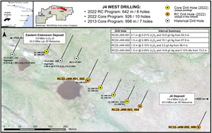 Figure 1: Plan map of J4 West target