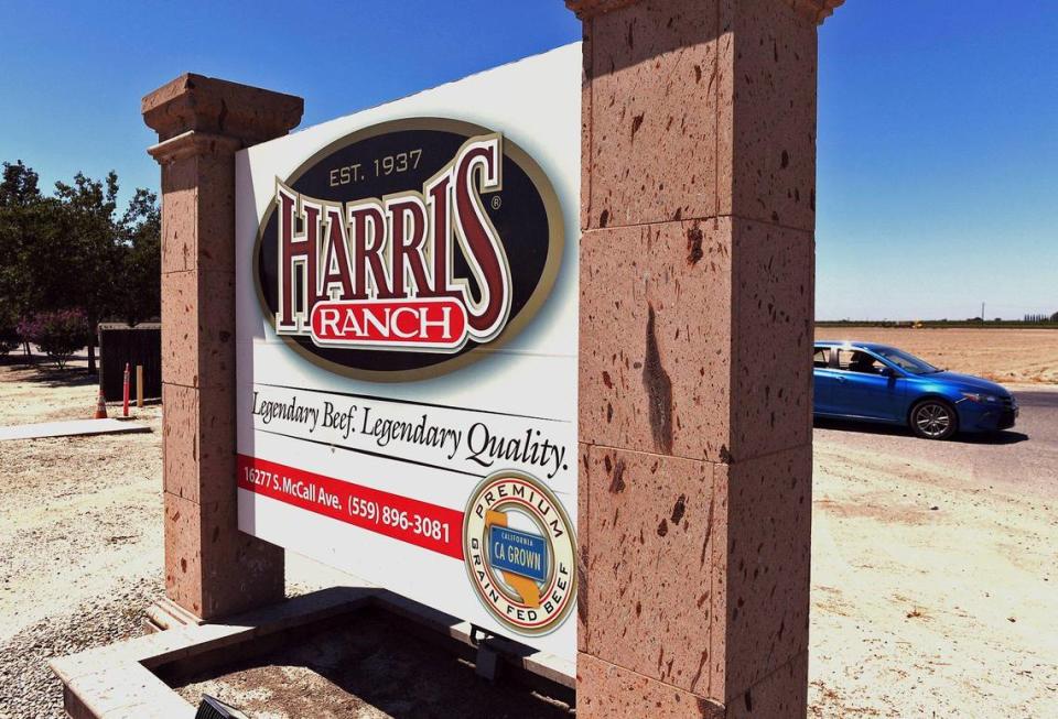 Harris Ranch Beef Company’s meat packing facility, seen Wednesday, July 8, 2020, near Selma. Workers say there is an outbreak of COVID-19 among its employees, with dozens of employees out of work, though officials cannot confirm the outbreak.
