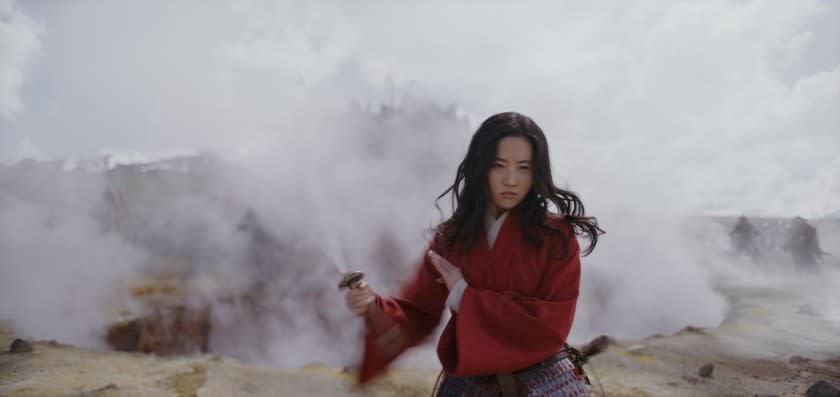 Mulan (Yifei Liu) in a scene from ÒMULAN.Ó Credit: Film Frame/Disney