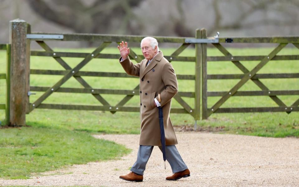 King Charles at Sandringham