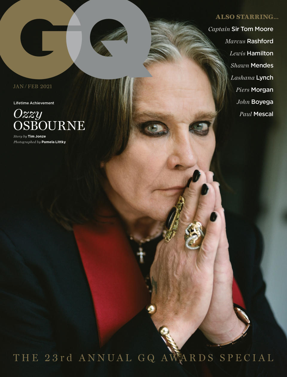 Ozzy Osbourne stars on one of GQ’s covers (Pamela Littky/GQ/PA)