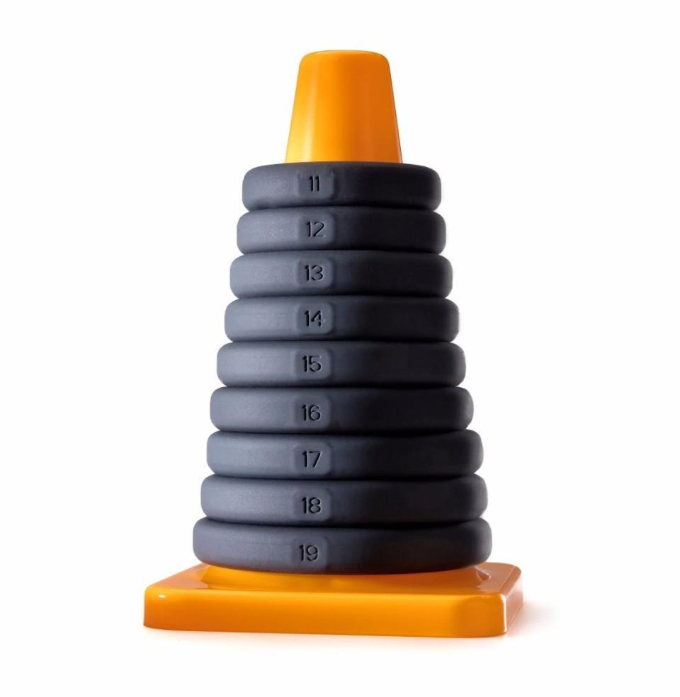 "Again from Perfect Fit, this <a href="https://perfectfitbrand.com/play-zone-kit.html" target="_blank">Play Zone Kit</a> takes the guesswork out of selecting a cock ring. You get a full set of silicone cock rings of various sizes stacked on a conical tower, so you can experiment with which ones work best for you." -- <i>Snyder&nbsp;</i>