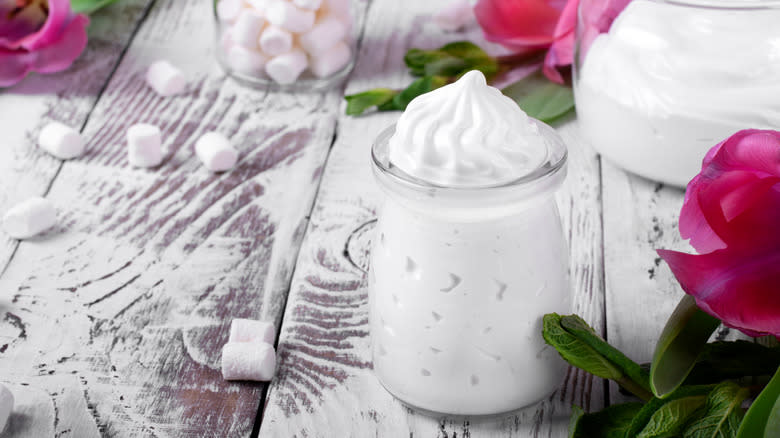 jar of marshmallow cream