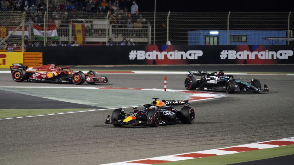 Max Verstappen streaked away from the rest of the field. - David Davies/PA/AP