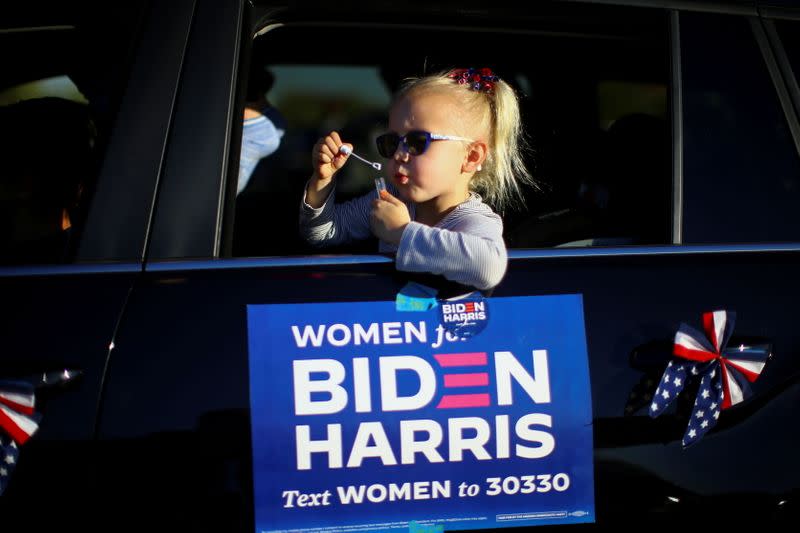 U.S. Democratic vice presidential nominee Senator Kamala Harris holds a campaign event in Phoenix