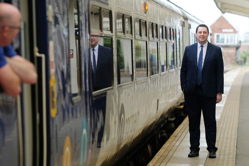 Tees Valley Mayor Ben Houchen at Middlesbrough railway station