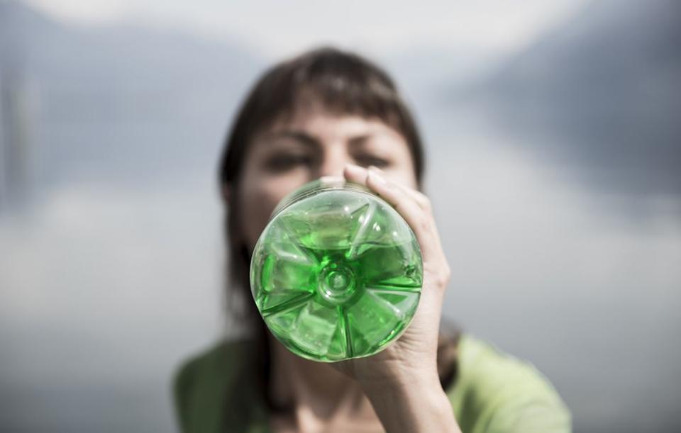 Drinking from a bottle