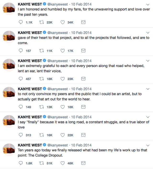 We Saved Some Classic Kanye West Tweets Before He Just Deleted Them Forever