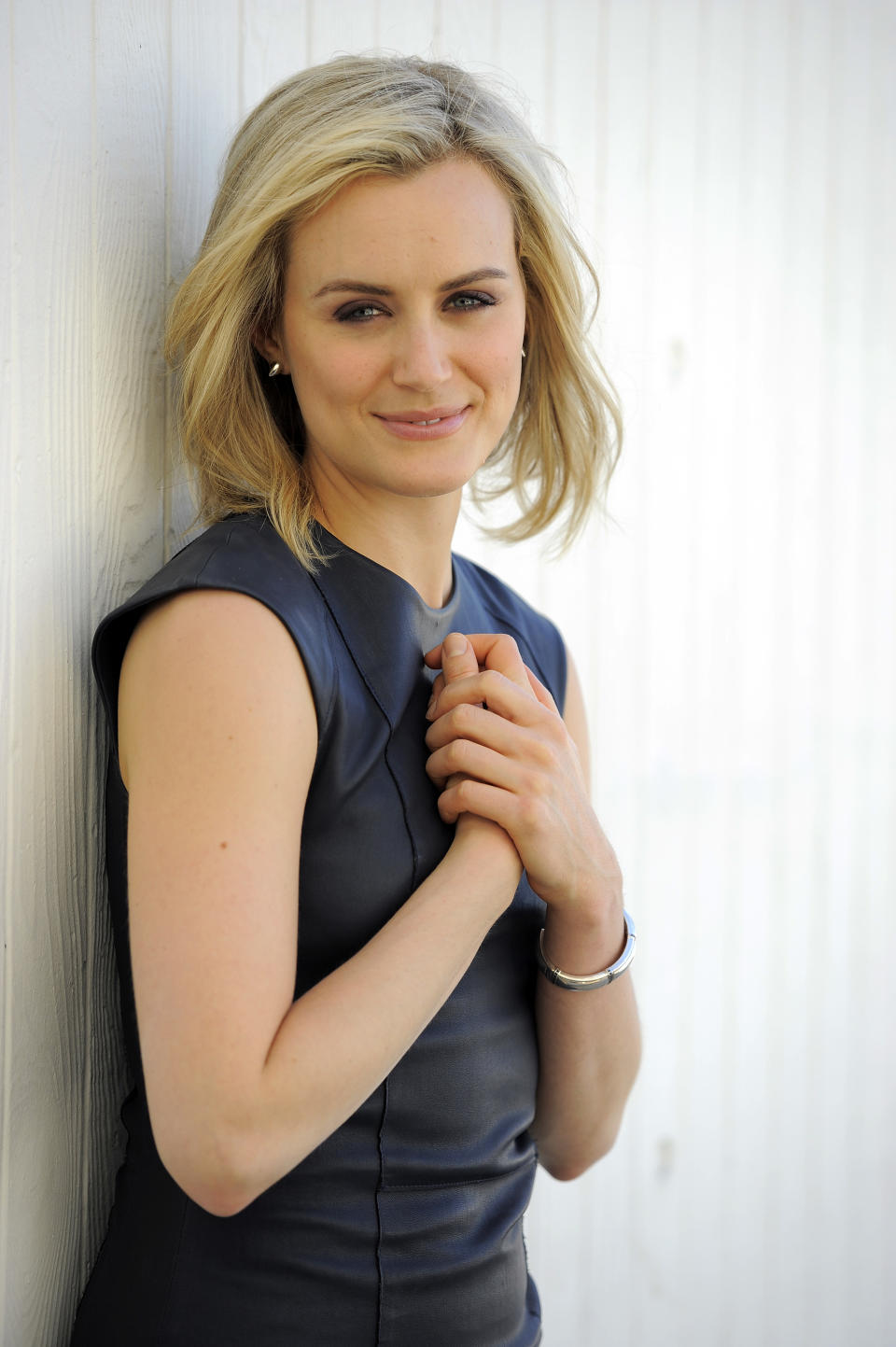 In this Monday, March 17, 2014 photo, actress Taylor Schilling poses for a portrait in Los Angeles. Schilling stars as Piper Chapman in the Lionsgate television series, "Orange Is the New Black." Season two debuts on Netflix on June 6, 2014. (Photo by Chris Pizzello/Invision/AP)