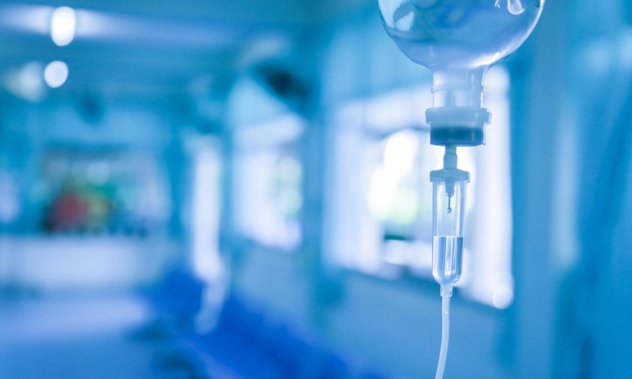 <span>IV fluids contain a saline solution similar to the plasma in our bodies.</span><span>Photograph: Thirasak Phuchom/Alamy</span>