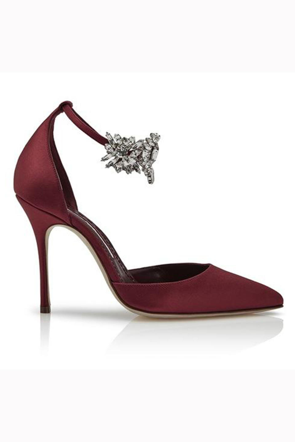 <p>There's not a woman alive who wouldn't be mildly pleased to receive a pair of Manolos. These satin embellished heels have a touch of indulgent romance about them.</p><p><em>Burgundy satin pumps, £795, </em><a rel="nofollow noopener" href="https://www.manoloblahnik.com/gb/products/sicariata-11730747" target="_blank" data-ylk="slk:Manolo Blahnik;elm:context_link;itc:0;sec:content-canvas" class="link "><em>Manolo Blahnik</em></a></p>