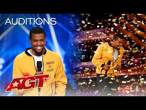 <p>Brandon made<em> AGT </em>history when he walked onto the stage for his audition. He was the <a href="https://www.youtube.com/watch?v=tdjIFkM-ohQ" rel="nofollow noopener" target="_blank" data-ylk="slk:first-ever spoken word artist;elm:context_link;itc:0;sec:content-canvas" class="link ">first-ever spoken word artist</a> to appear on the competition series and, to make things sweeter, also the first to get a golden buzzer (thanks to Howie). Howie told the performer afterwards that he was "moved" and could feel Brandon's "love" coming from the original poetry.</p><p><a href="https://www.youtube.com/watch?v=tdjIFkM-ohQ&t=418s" rel="nofollow noopener" target="_blank" data-ylk="slk:See the original post on Youtube;elm:context_link;itc:0;sec:content-canvas" class="link ">See the original post on Youtube</a></p>