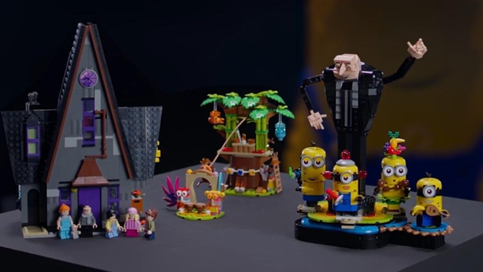 The first two LEGO Despicable Me 4 sets, arriving summer 2024.