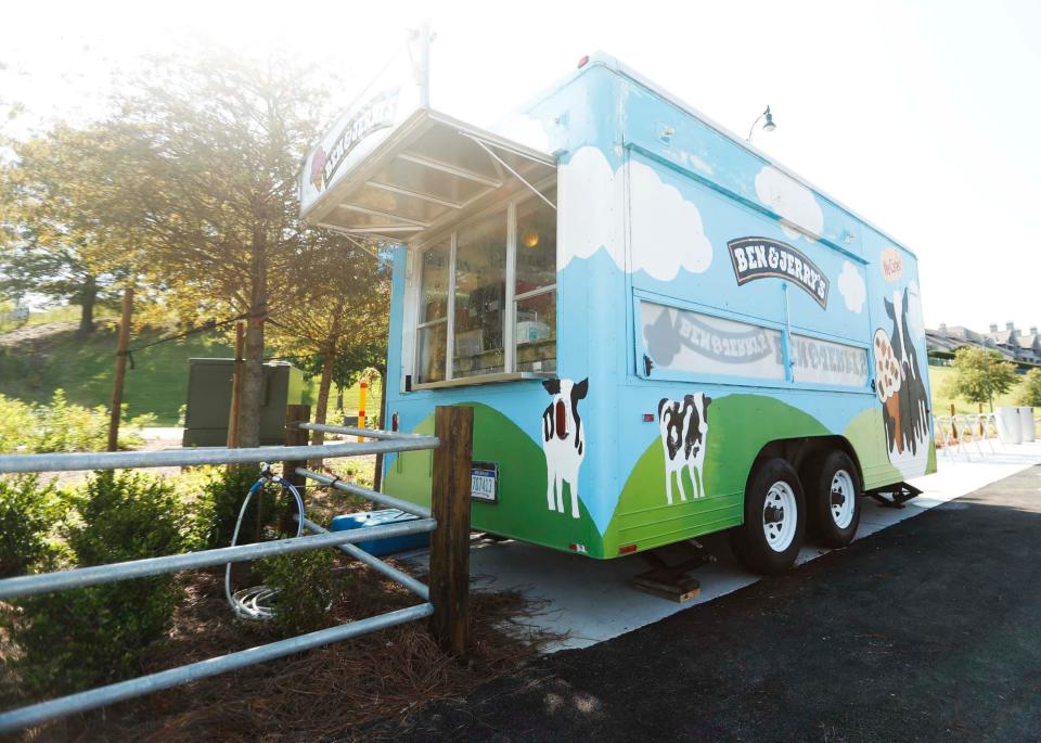 Ben & Jerry’s “Cow Mobile” will be parked near the Beale Street Landing entrance to Tom Lee Park. It is shown on Sept. 4, 2023.