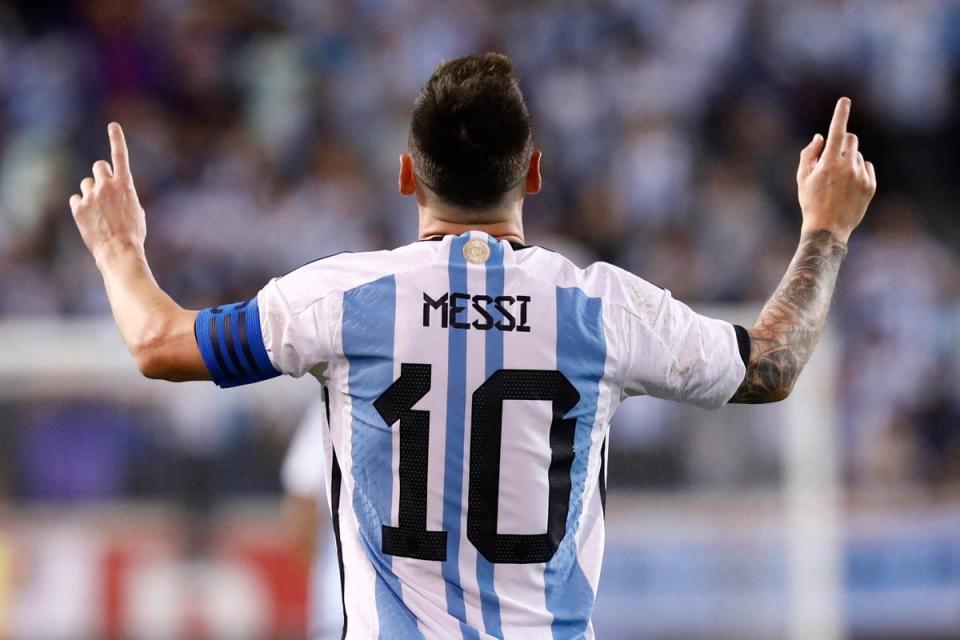 Lionel Messi is seeking to finally lift the World Cup trophy (AFP via Getty Images)