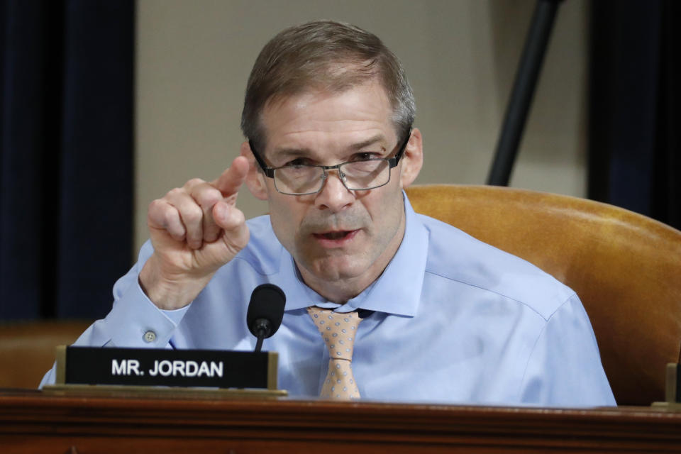 Gibbs says that Rep. Jordan hasn't done enough for farmers in his district. (Photo: AP Photo/Jacquelyn Martin, Pool)