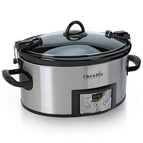 1)  6-Quart Cook & Carry Programmable Slow Cooker with Digital Timer