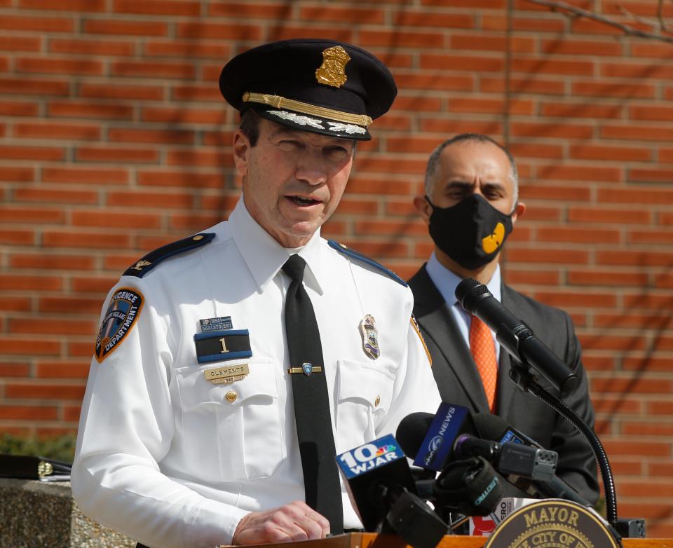 Providence Police Chief Hugh Clements Jr. will be stepping down as Providence Mayor-elect Brett Smiley takes office.