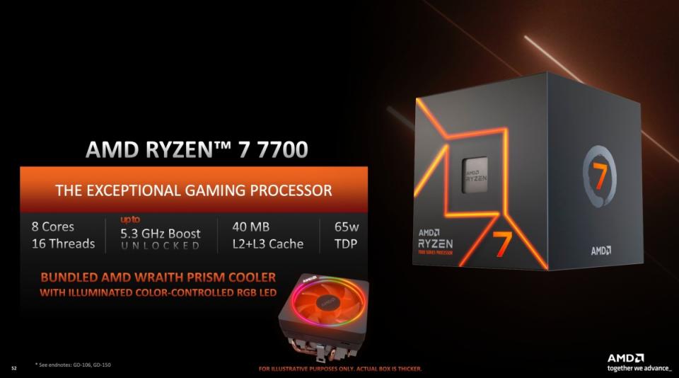 AMD推出整合3D V-Cache記憶體的Ryzen 7000X3D系列處理器，增加65W電功耗設計產品