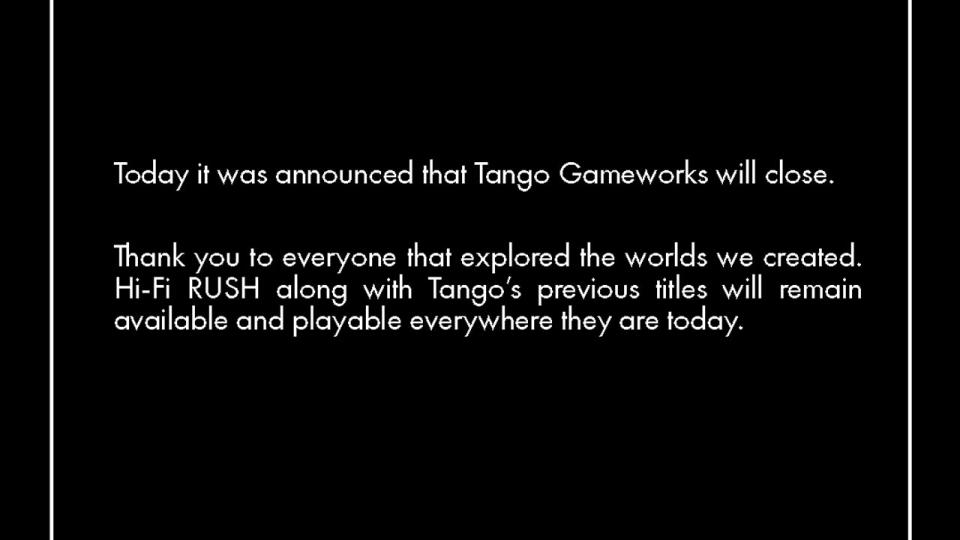 El inesperado adiós de Tango Gameworks