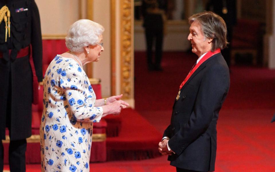 Sir Paul was made a Companion of Honour by the Queen in 2018 - PA