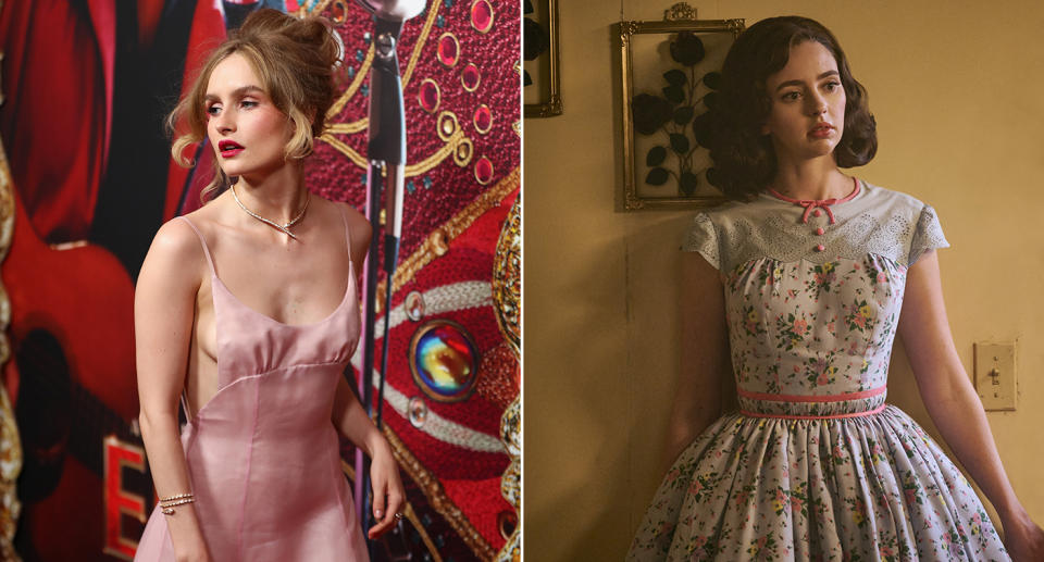 Olivia DeJonge is Priscilla Presley. (Getty/Warner Bros)