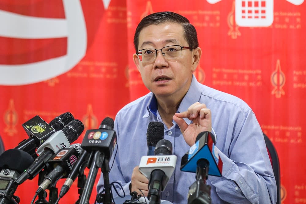 Bagan MP Lim Guan Eng demanded to know what had happened to the RM17 billion Covid-19 fund approved in the 2021 Budget if it was not used for the full and comprehensive implementation of the 3Ts. — Picture by Firdaus Latif