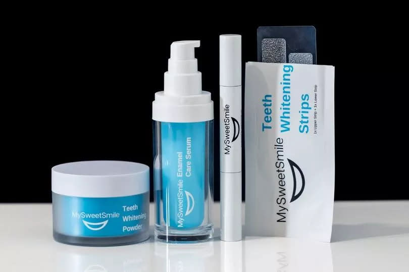MySweetSmile offers a powder, a precision whitening pen, strips and an enamel serum