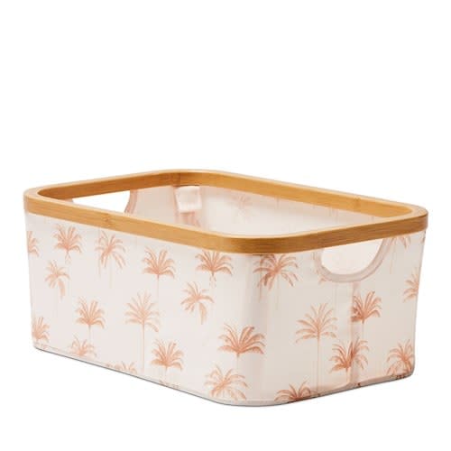 Adairs Anderson Palm Print Rectangle Storage boxes, $34.99