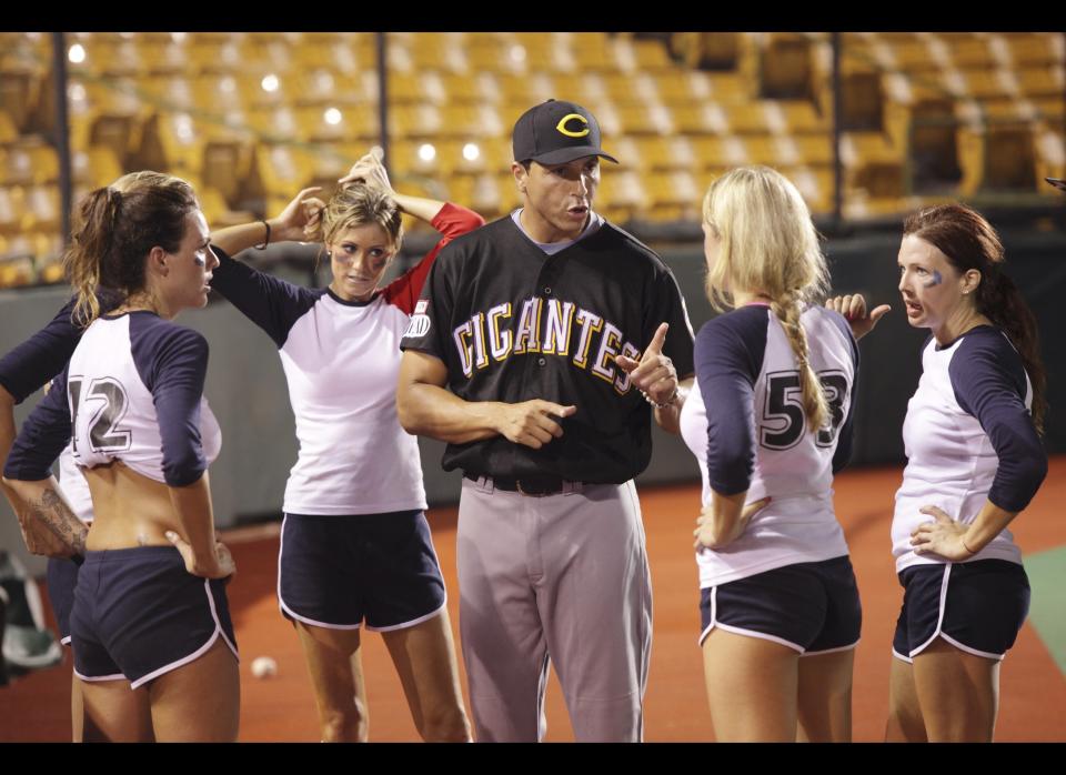 THE BACHELOR - "Episode 1605" - Ben surprises nine women with a trip to the famed Roberto Clemente Baseball Stadium. It's all good fun as the group enjoy their time in the field. But then Chris Harrison informs them they will be playing a game against each other to decide who will get a beachside after-party with Ben. The losers will go back to the hotel. Ben chooses one lucky woman to be his MVP - playing on both teams and assured of a ticket to the after-party. For the rest of the bachelorettes, it's game on! Rabidly competitive, the women battle until the last dramatic out, provided by one devastated woman who strikes out and takes the whole team down with her. Ben opens up to one of his sweethearts and then offers her the rose, but Courtney steals the show by privately inviting Ben to a secret rendezvous that is a tempting mind blower: come skinny dip with me! The next episode of "The Bachelor" airs MONDAY, JANUARY 30 (8:00-10:01 p.m., ET), on the ABC Television Network. (Francisco Roman, ABC)