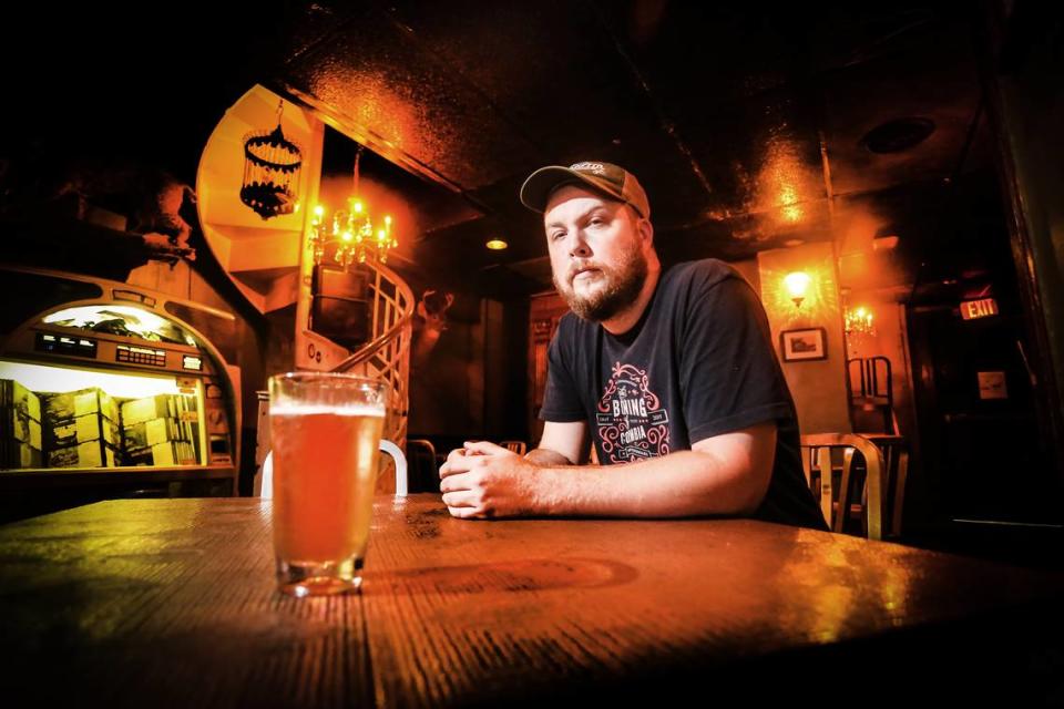 File photo: The Whig’s co-owner, Phill Blair, sits in his underground bar and restaurant.