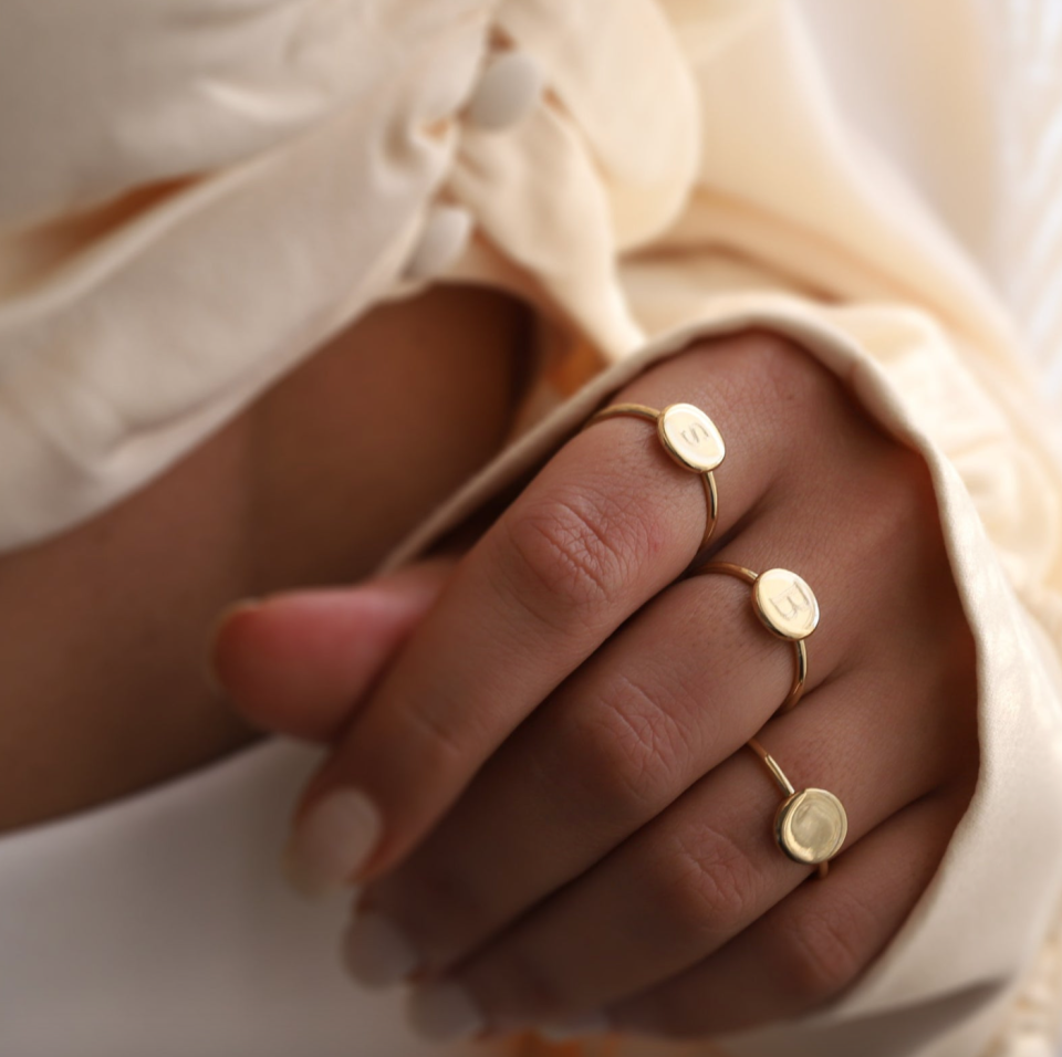 Personalized Initial Ring (Photo via Etsy)