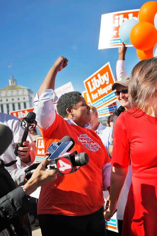 <p>Lea Suzuki/The San Francisco Chronicle via Getty</p> campaign manager Peggy Moore, November 2014